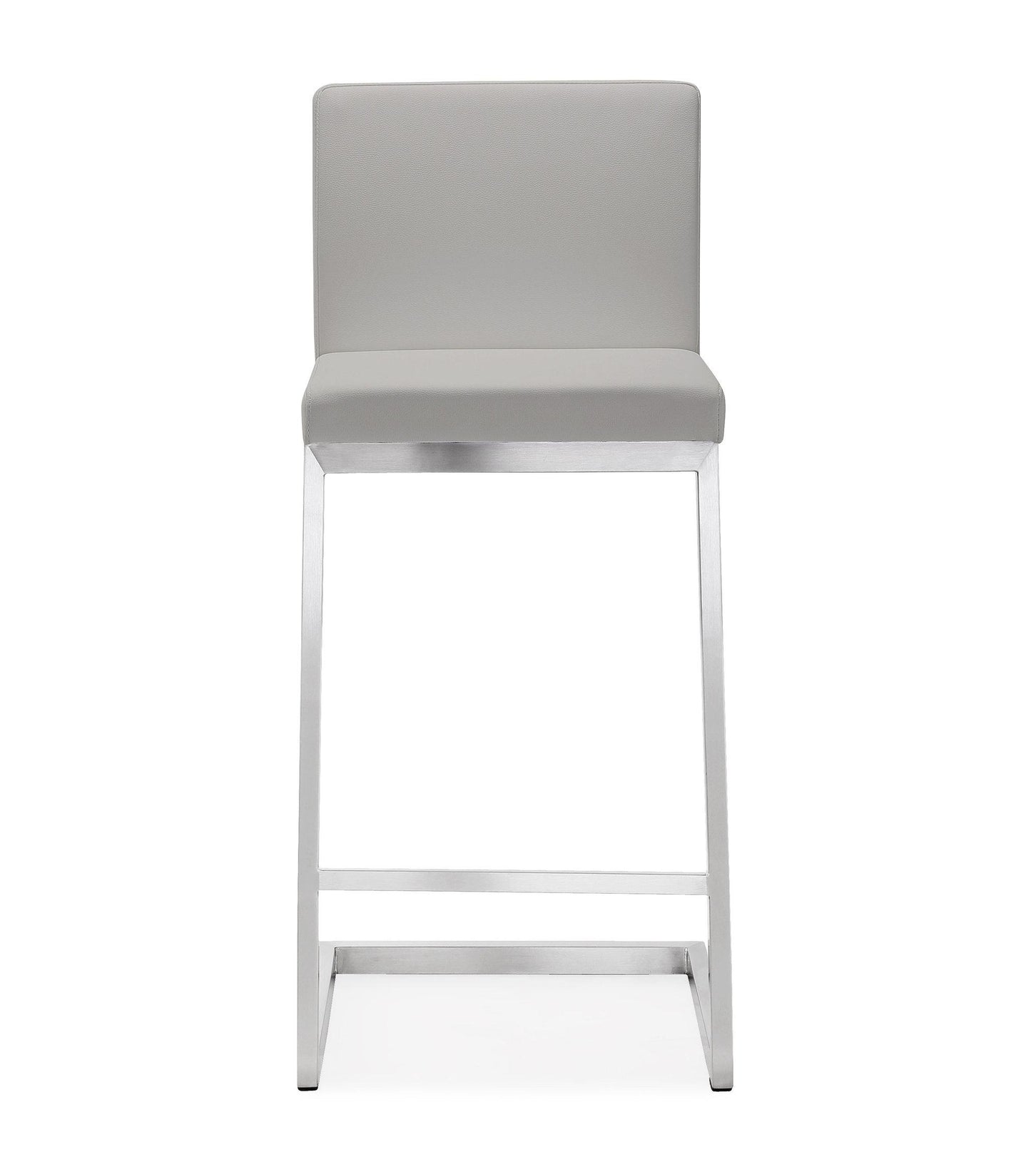 Parma Light Grey Steel Counter Stool (Set of 2)