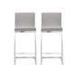 Parma Light Grey Steel Counter Stool (Set of 2)