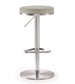 Fano Light Grey Stainless Steel Barstool