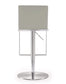 Amalfi Light Grey Stainless Steel Barstool
