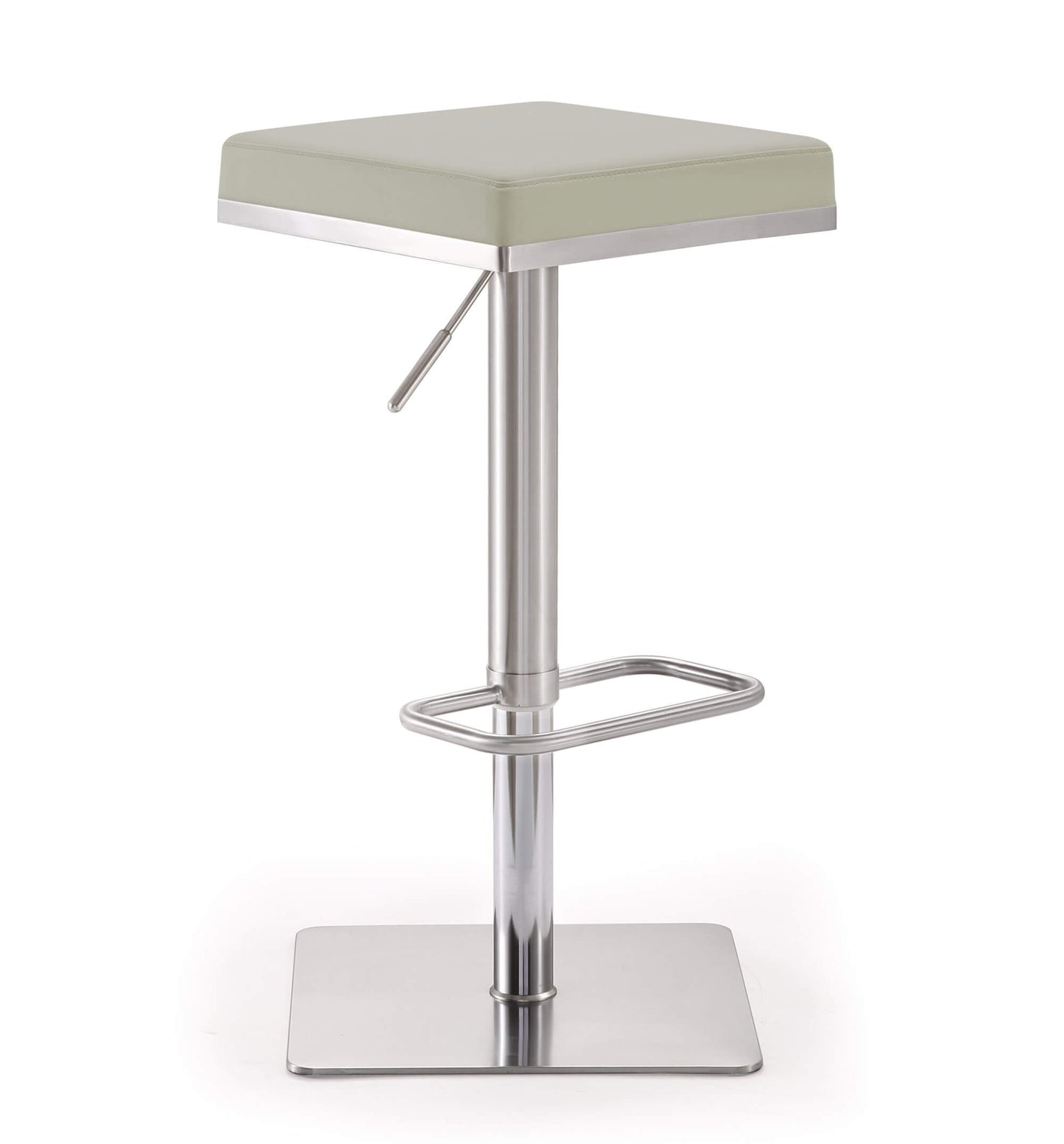 Bari Light Grey Stainless Steel Barstool