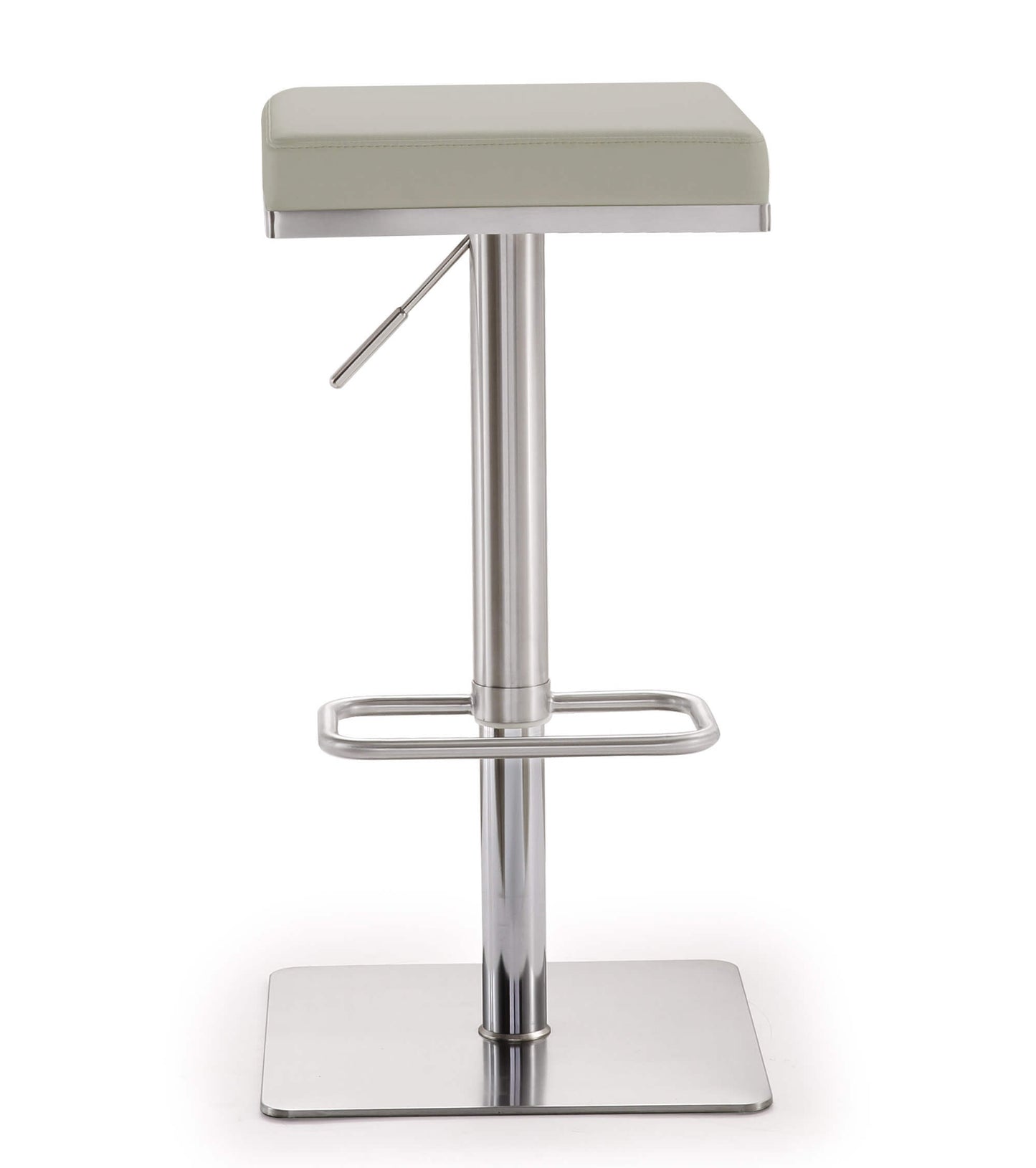 Bari Light Grey Stainless Steel Barstool