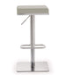 Bari Light Grey Stainless Steel Barstool