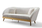 Chloe Cream Velvet Sofa