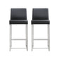 Denmark Black Steel Counterstool (Set of 2)