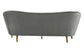 Chloe Grey Velvet Sofa