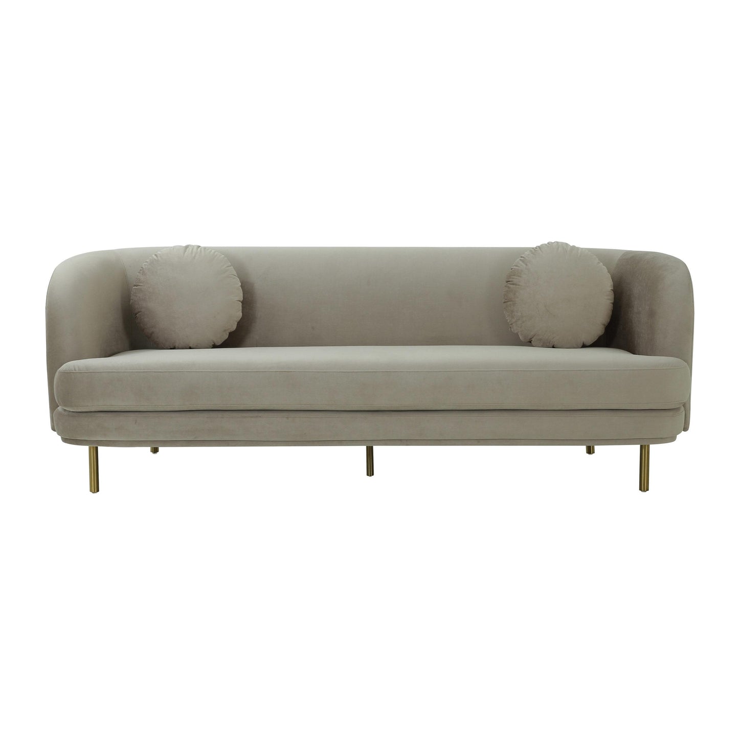 Sariah Alabaster Velvet Sofa