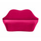 Lips Hot Pink Velvet Settee