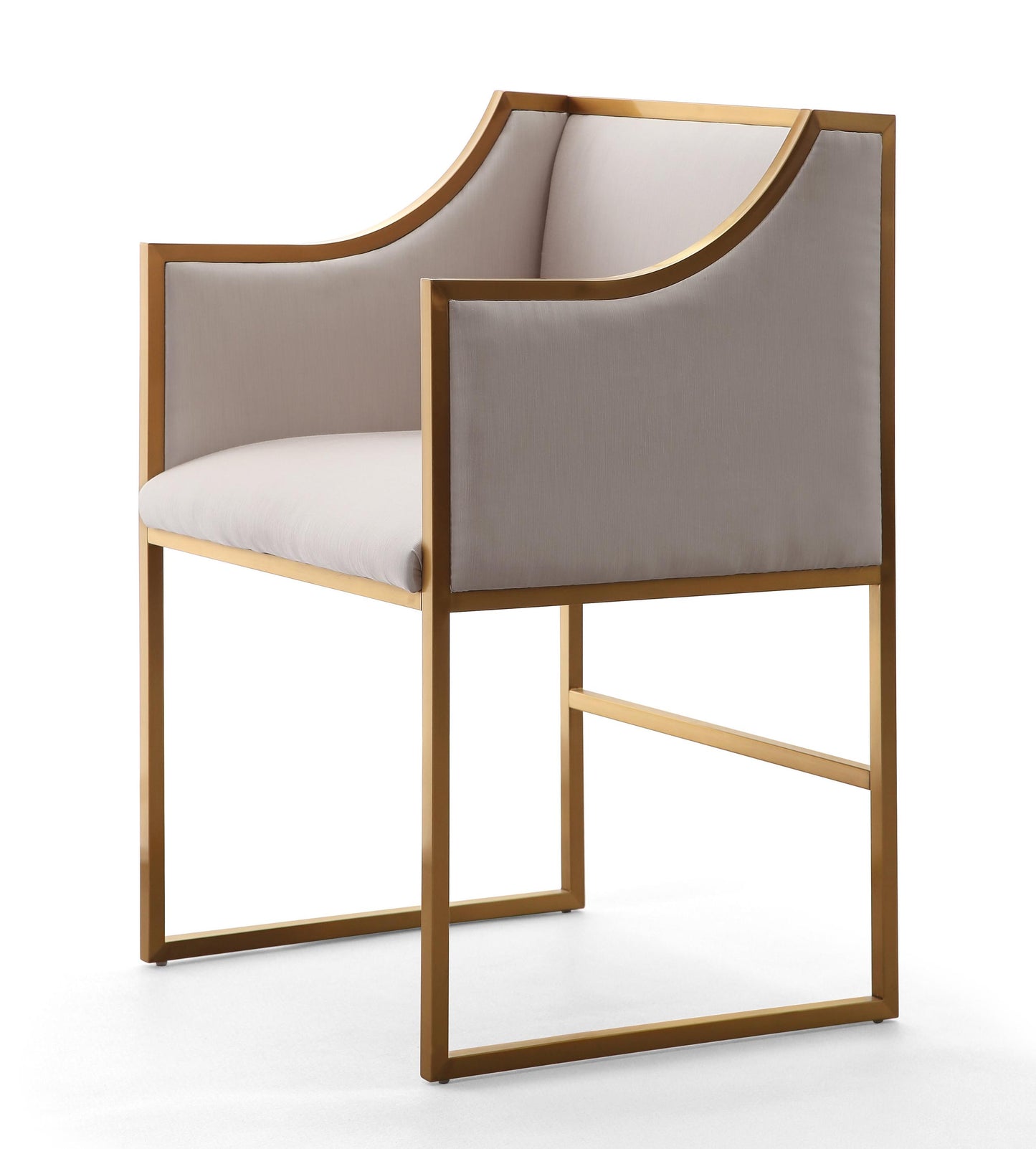 Atara Cream Velvet Gold Chair