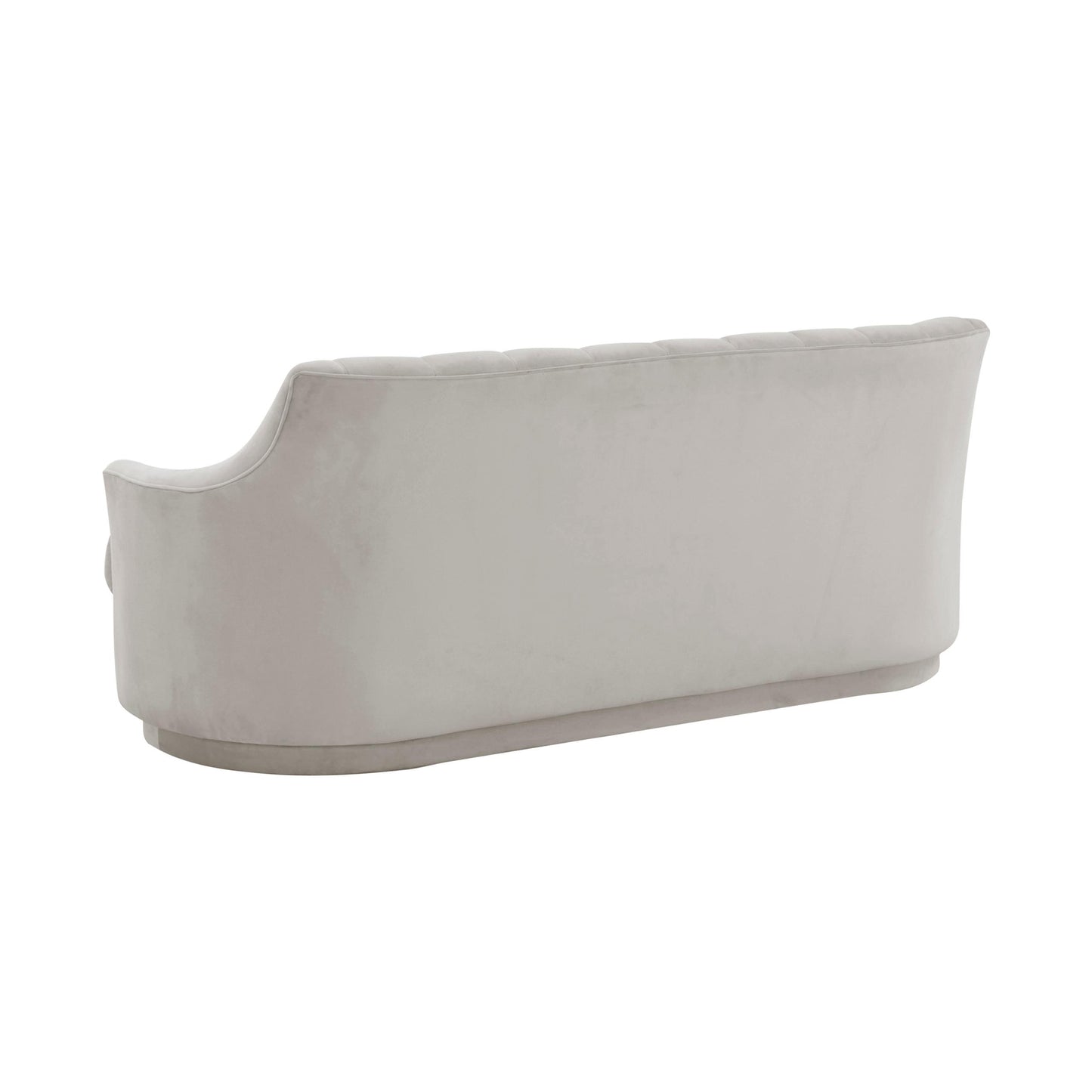 Peyton Light Grey Velvet Loveseat