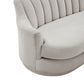 Peyton Light Grey Velvet Loveseat