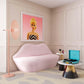 Lips Blush Velvet Settee