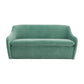 Cellia Frost Blue Velvet Loveseat