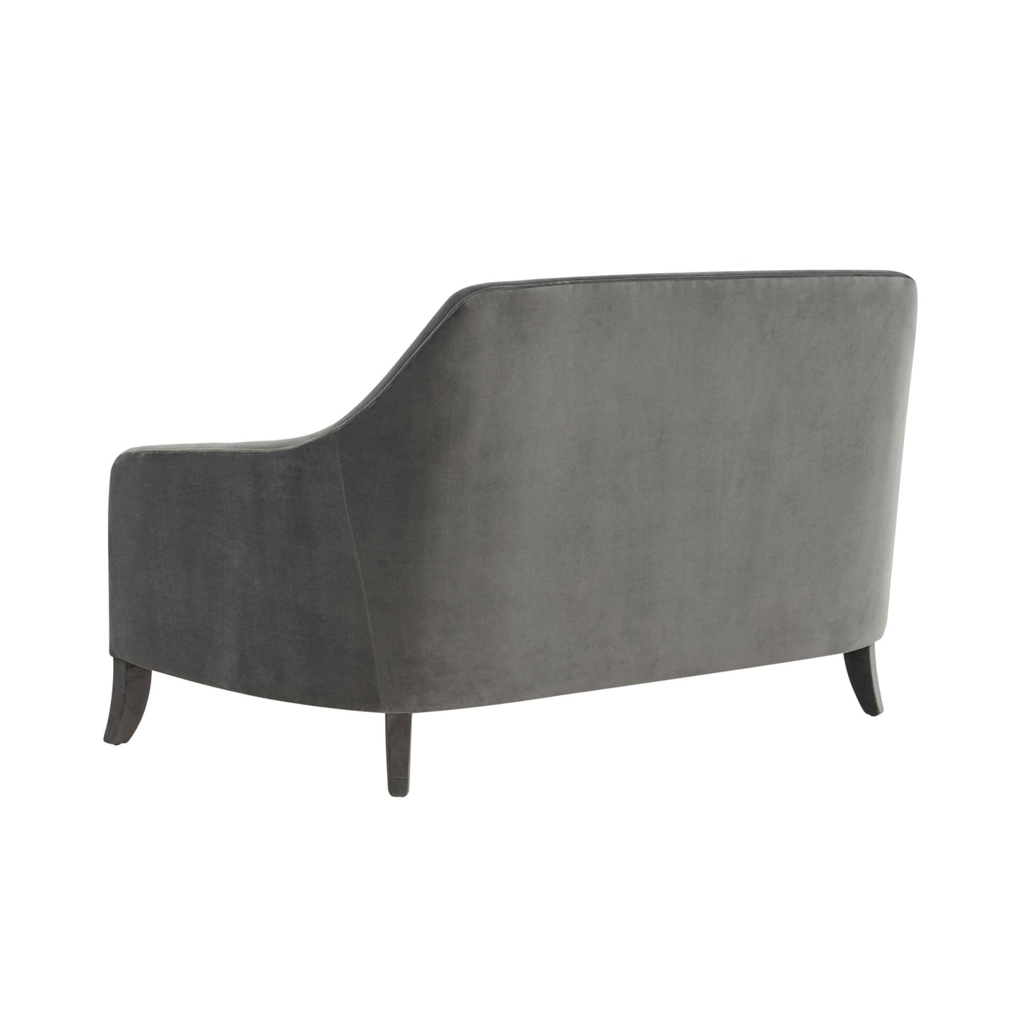 Neveah Grey Velvet Loveseat