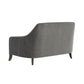 Neveah Grey Velvet Loveseat