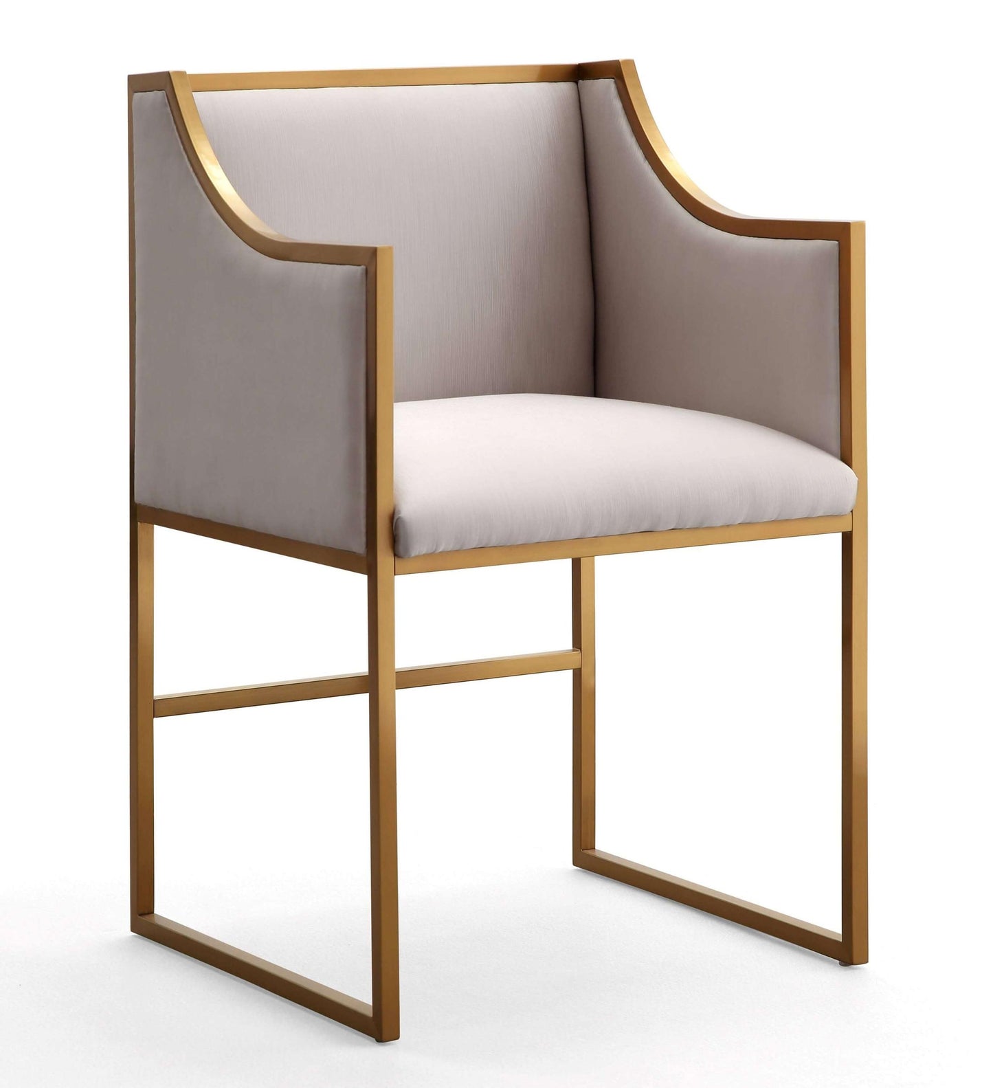 Atara Cream Velvet Gold Chair
