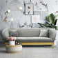 Chloe Grey Velvet Sofa
