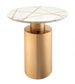 Terzo White Marble Side Table