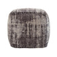 Chenille Cotton Jacquard Pouf