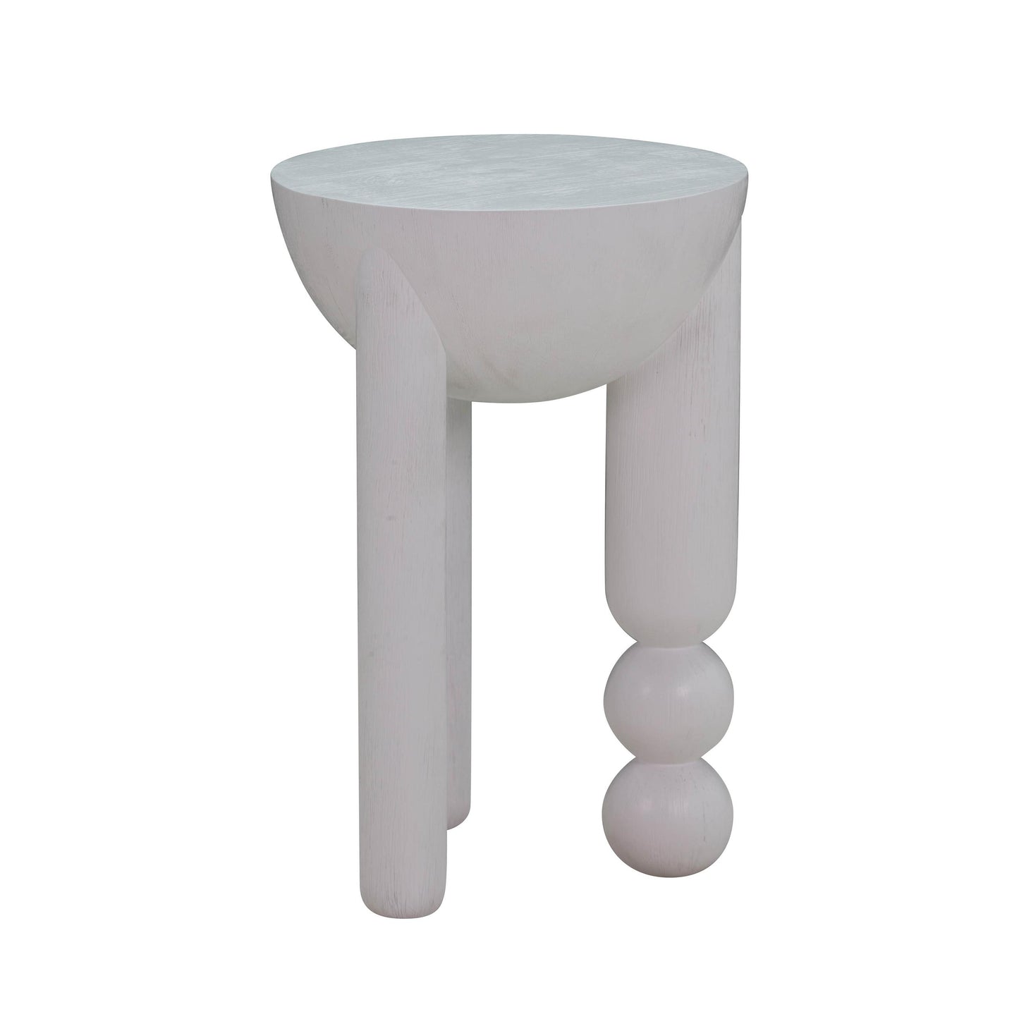Morse White Wooden Accent Table