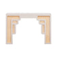 Suzie Cream & Rattan Console Table