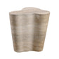 Slab Faux Travertine Short Side Table