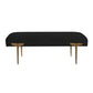 Brno Black Velvet Bench