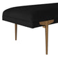 Brno Black Velvet Bench