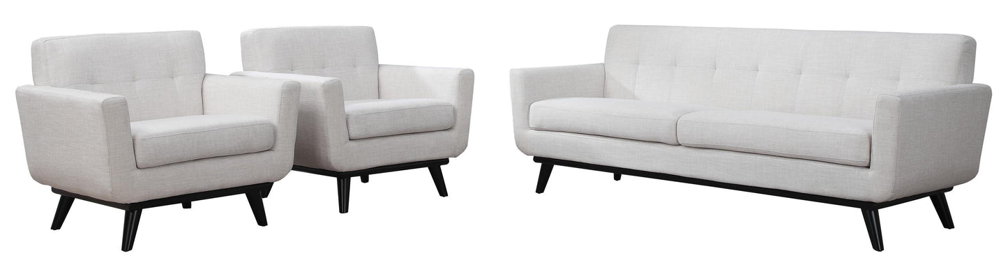 James Beige Linen Sofa