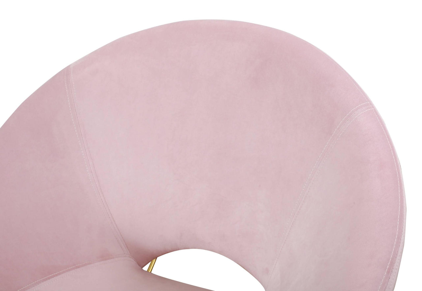 Nolan Blush Velvet Rocking Chair