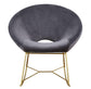 Nolan Grey Velvet Rocking Chair
