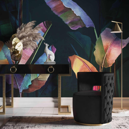 Mimosa Black Velvet Swivel Chair