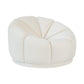 Marshmallow Cream Velvet Lounge Chair