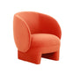 Kiki Paprika Orange Velvet Accent Chair