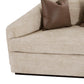 Abreeyah Beige Velvet Sofa