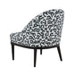 Crystal Velvet Patterned Accent Chair