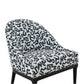 Crystal Velvet Patterned Accent Chair