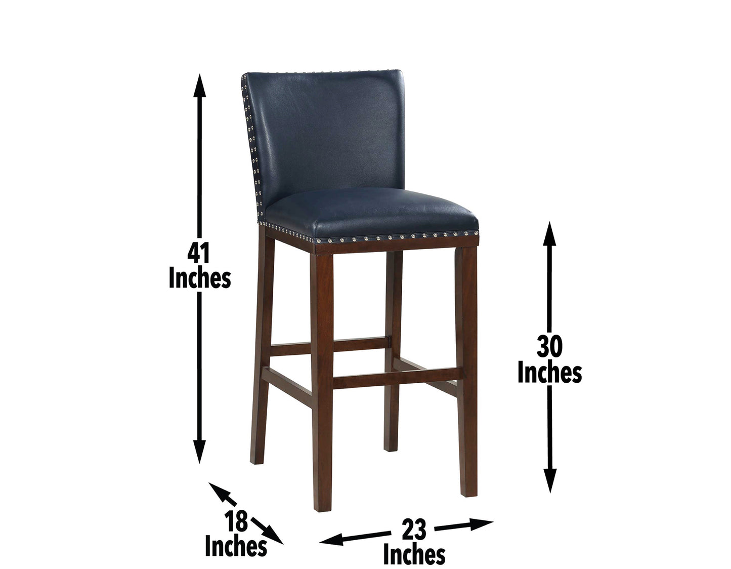 Tiffany 30″ Bar Stool, Navy