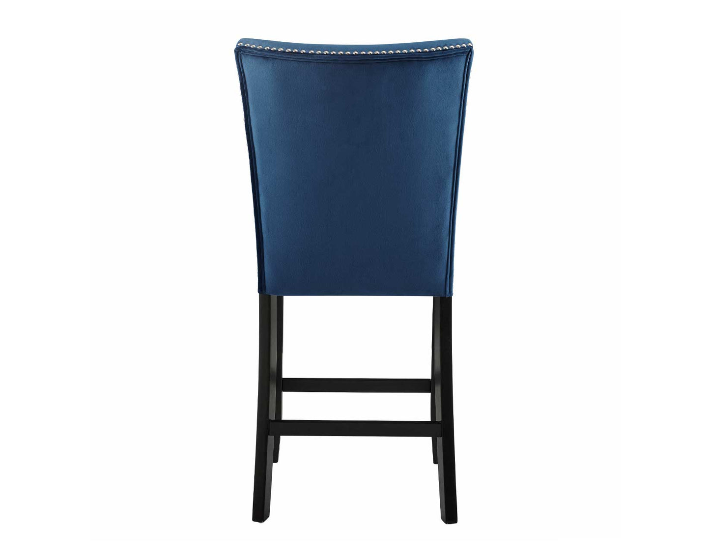 Camila Counter Stool, Blue Velvet