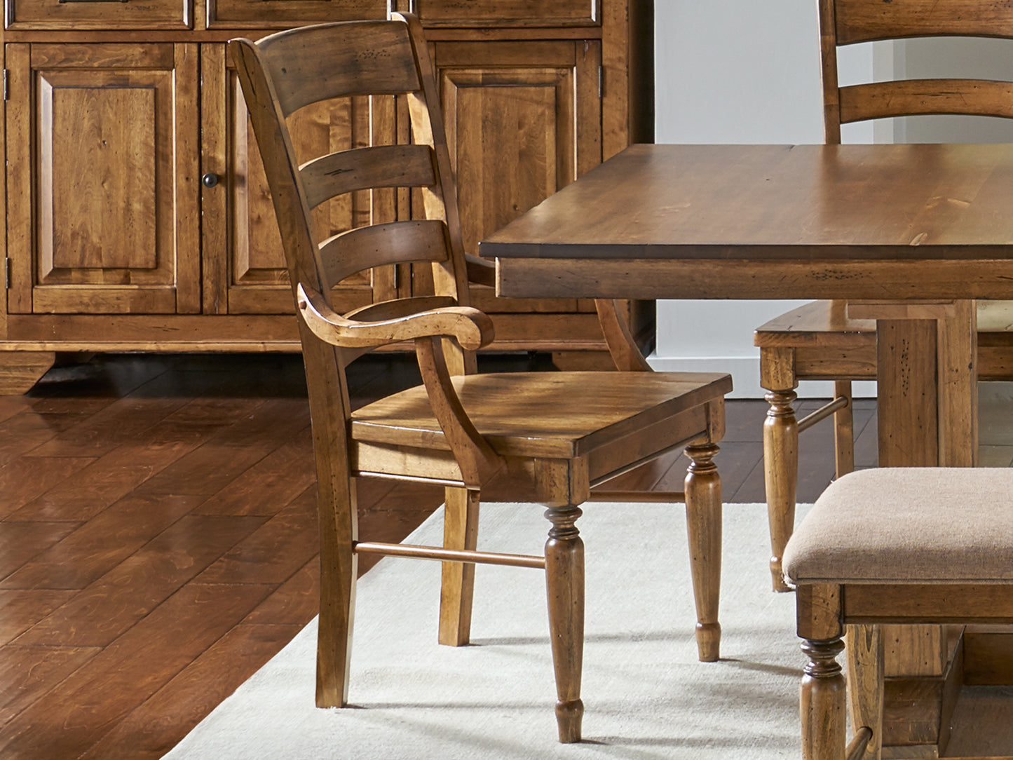 LADDERBACK ARM CHAIR