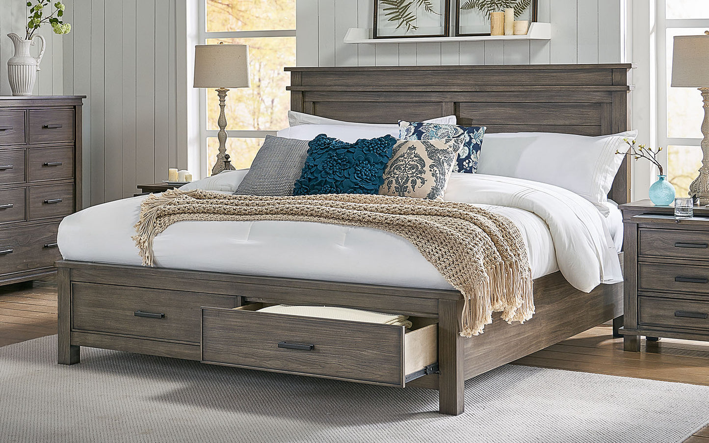 CAL KING STORAGE BED