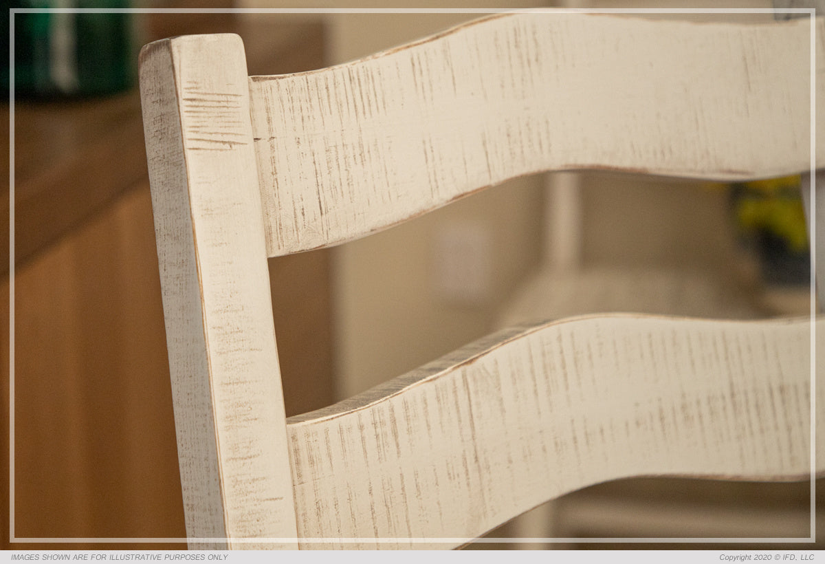 Solid Wood Chair w/ Fabric Seat