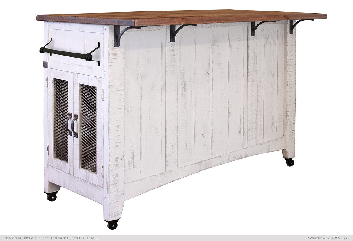 3 Drawer, 2 Sliding Doors, 4 Mesh Doors Kitchen Island