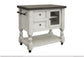 2 Drawer, 1 Glass Door Kitchen Island