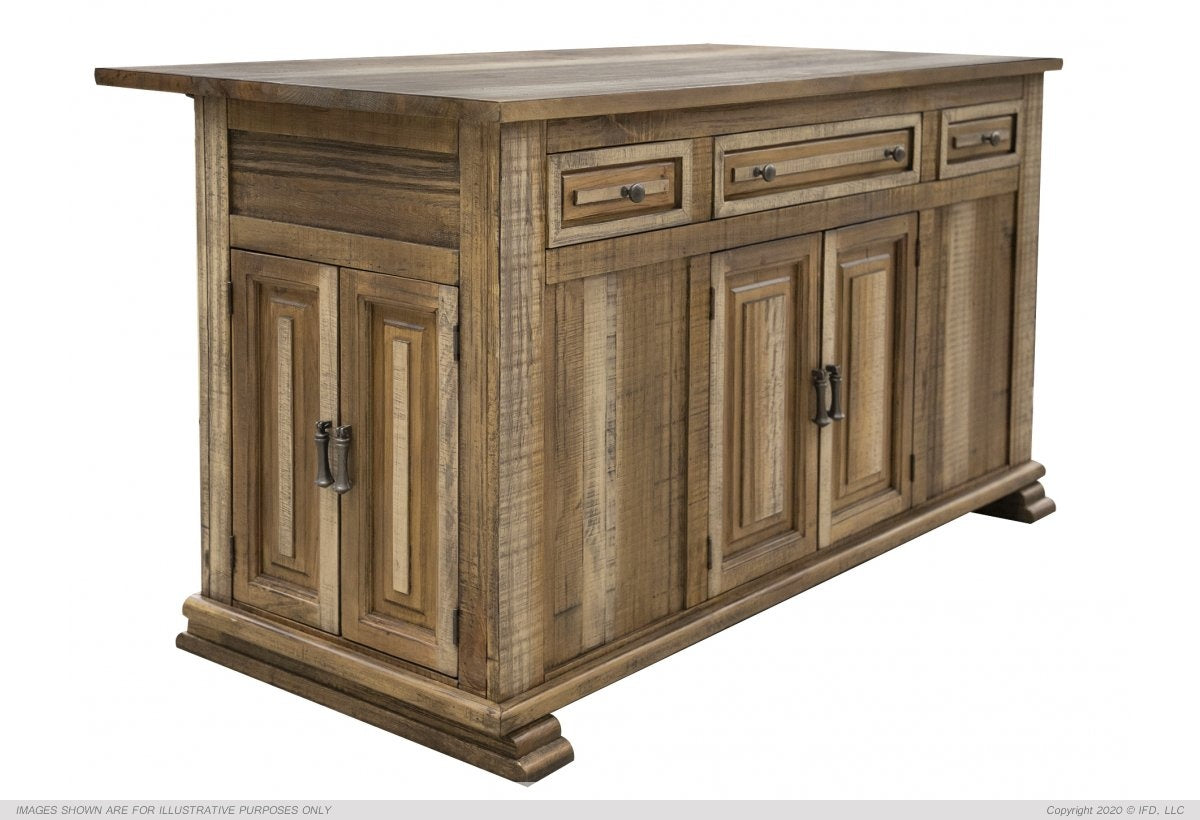 3 Drawer & 6 Doors Kitchen Island
