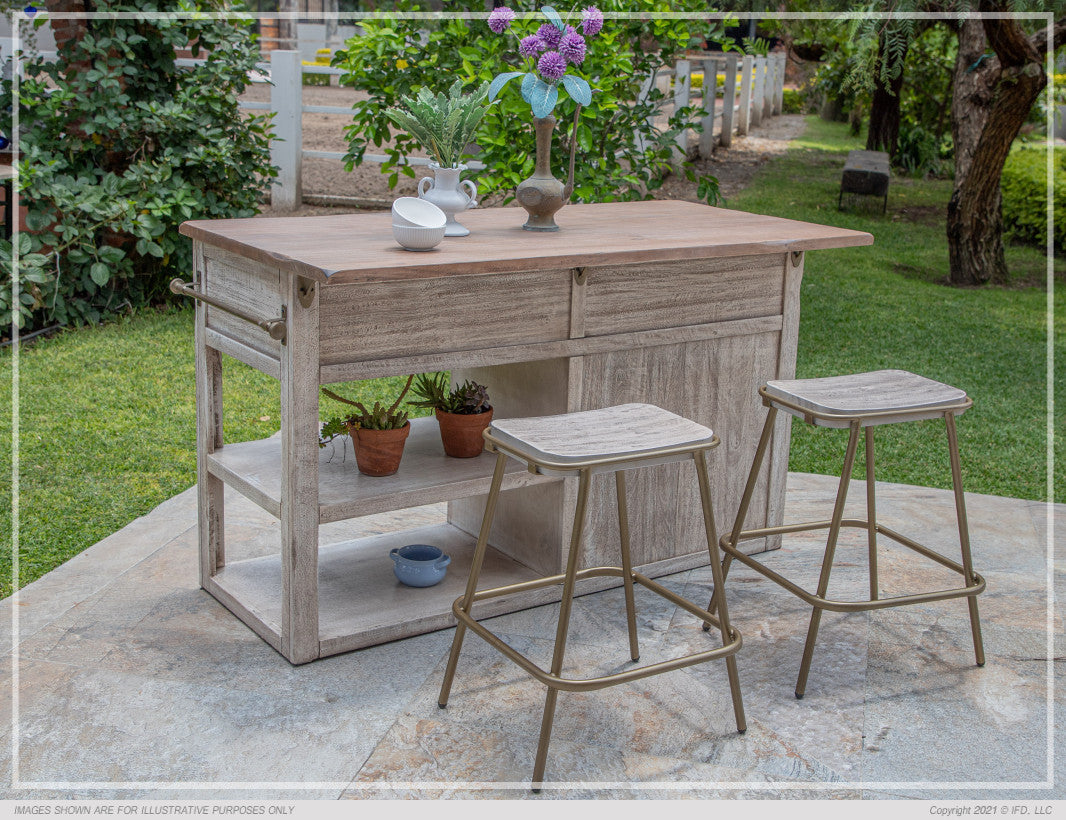 2 Drawers, 2 Doors & 2 Shelves, Kitchen Island