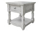 1 Door, Chair Side Table w/ White finish