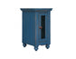 1 Door Chair Side Table, Dark Blue finish