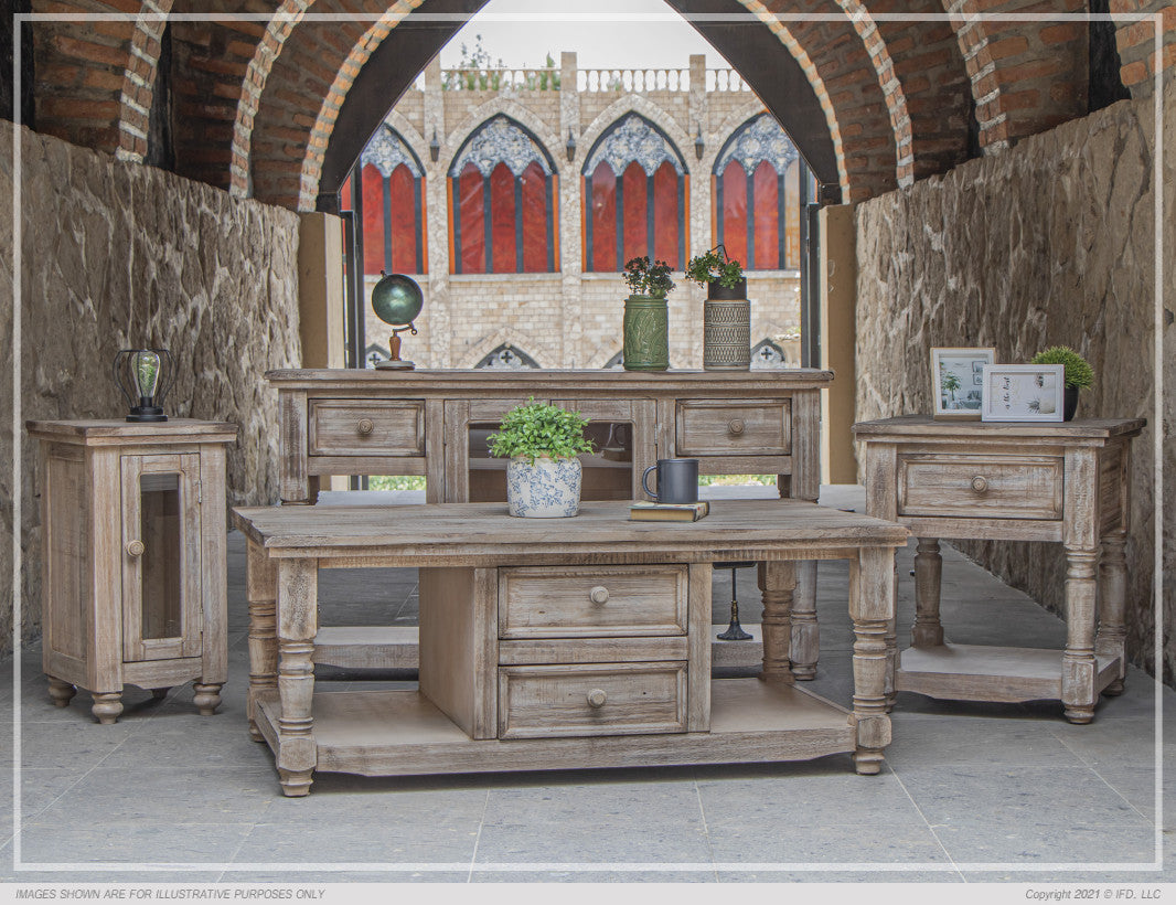 1 Door, Chairside Table Drift Sand finish