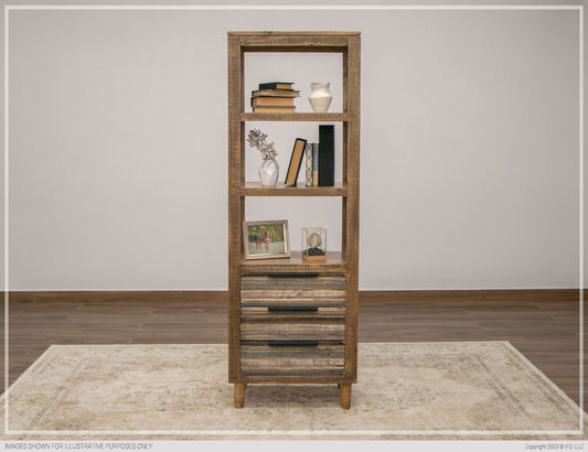 3 Drawers, Bookcase Blue